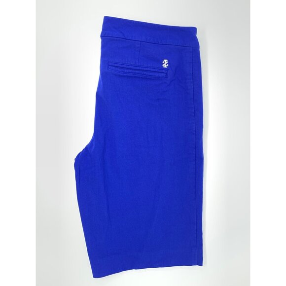 IZOD Golf Blue Stretch Flat Front Zipper Pockets Women's‎ Shorts Size 6 - Picture 3 of 8